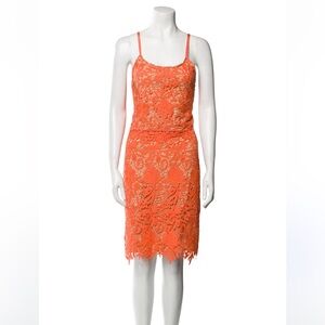 Alice + Olivia Lace Pattern Skirt Set